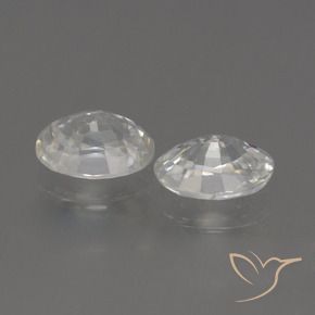 Pedras preciosas de Zircão Branco natural de 2.46 ct, oval, VS