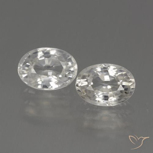 2.70ctw Natural branco quente Zircão, oval, VS