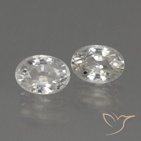 Pedras preciosas de Zircão branco quente natural de 2.70 ct, oval, VS