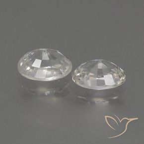 Pedras preciosas de Zircão branco quente natural de 2.70 ct, oval, VS