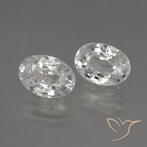 Pedras preciosas de Zircão branco quente natural de 2.69 ct, oval, VVS-VS