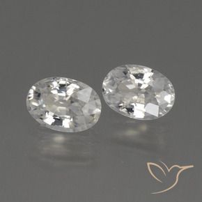 Pedras preciosas de Zircão branco quente natural de 2.16 ct, oval, VS