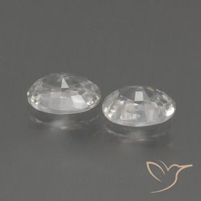 Pedras preciosas de Zircão branco quente natural de 2.16 ct, oval, VS