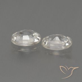 Pedras preciosas de Zircão branco quente natural de 2.07 ct, oval, VS