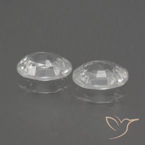 Pedras preciosas de Zircão Branco natural de 2.53 ct, oval, VS