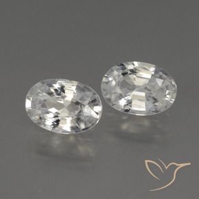 Pedras preciosas de Zircão Branco natural de 2.27 ct, oval, VS