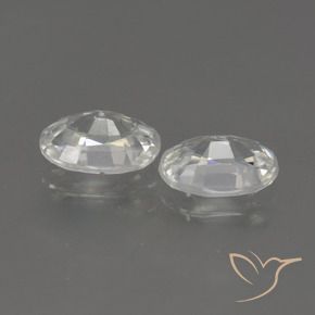 Pedras preciosas de Zircão Branco natural de 2.27 ct, oval, VS