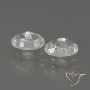 Pedras preciosas de Zircão Branco natural de 2.40 ct, oval, VS