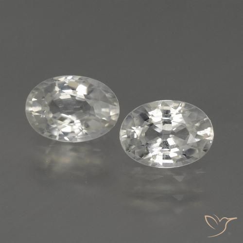 2.38ctw Natural branco quente Zircão, oval, VS
