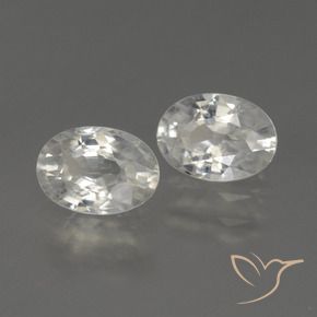 Pedras preciosas de Zircão branco quente natural de 2.38 ct, oval, VS
