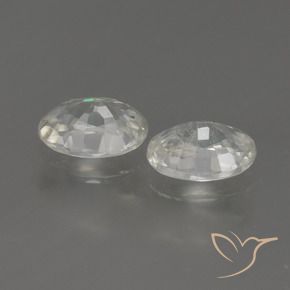 Pedras preciosas de Zircão branco quente natural de 2.38 ct, oval, VS