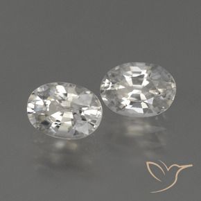 Pedras preciosas de Zircão branco quente natural de 2.50 ct, oval, VVS-VS