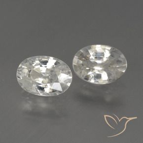 Pedras preciosas de Zircão branco quente natural de 2.44 ct, oval, VS