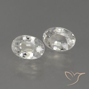 Pedras preciosas de Zircão branco quente natural de 2.49 ct, oval, VS