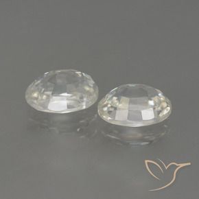 Pedras preciosas de Zircão branco quente natural de 2.49 ct, oval, VS