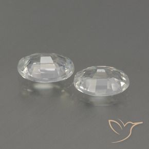 Pedras preciosas de Zircão branco quente natural de 2.07 ct, oval, VVS-VS