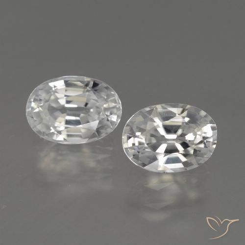2.56ctw Natural branco quente Zircão, oval, VVS-VS