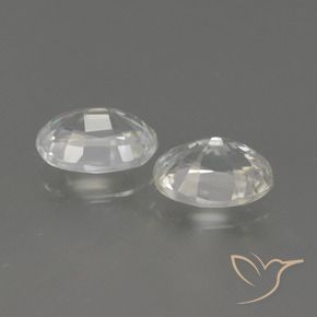 Pedras preciosas de Zircão branco quente natural de 2.56 ct, oval, VVS-VS