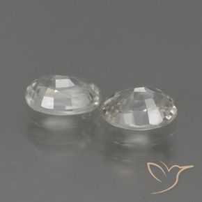 Pedras preciosas de Zircão branco quente natural de 2.36 ct, oval, VS