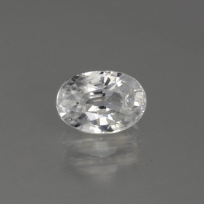 Zircão Branco Natural 1.57ct, Corte Oval, VVS-VS