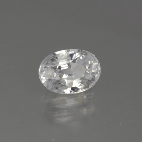 Zircão Branco Natural 1.57ct, Corte Oval, VVS-VS