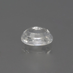 Zircão Branco Natural 1.57ct, Corte Oval, VVS-VS