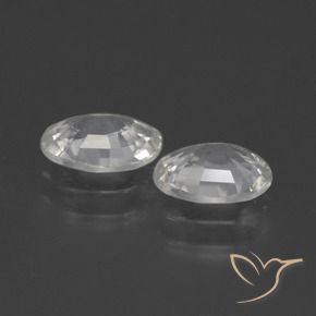 Pedras preciosas de Zircão branco quente natural de 2.09 ct, oval, VS