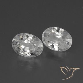 Pedras preciosas de Zircão Branco natural de 2.26 ct, oval, VS