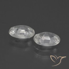 Pedras preciosas de Zircão Branco natural de 2.24 ct, oval, VVS