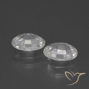 Pedras preciosas de Zircão Branco natural de 2.39 ct, oval, VS