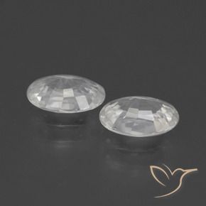 Pedras preciosas de Zircão Branco natural de 2.10 ct, oval, VS