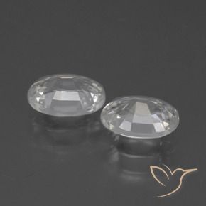 Pedras preciosas de Zircão branco quente natural de 2.35 ct, oval, VVS