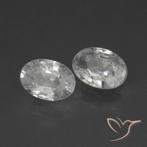 Pedras preciosas de Zircão Branco natural de 2.07 ct, oval, VS