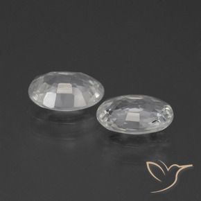 Pedras preciosas de Zircão Branco natural de 2.07 ct, oval, VS