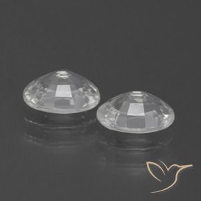 Pedras preciosas de Zircão Branco natural de 2.46 ct, oval, VVS-VS