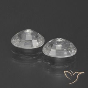 Pedras preciosas de Zircão Branco natural de 2.68 ct, oval, VVS-VS