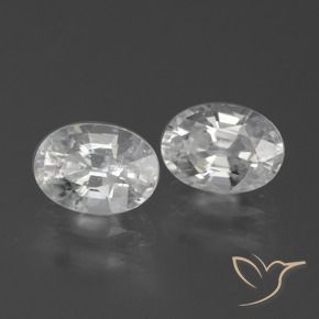 Pedras preciosas de Zircão Branco natural de 2.57 ct, oval, VS