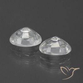 Pedras preciosas de Zircão Branco natural de 2.57 ct, oval, VS