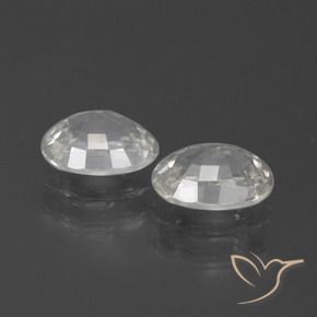 Pedras preciosas de Zircão Branco natural de 2.42 ct, oval, VS