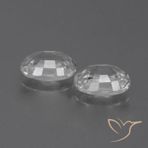 Pedras preciosas de Zircão Branco claro natural de 2.58 ct, oval, VS
