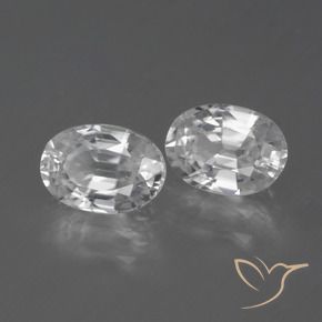 Pedras preciosas de Zircão Branco natural de 2.54 ct, oval, VVS