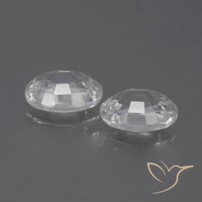 Pedras preciosas de Zircão Branco natural de 2.59 ct, oval, VS