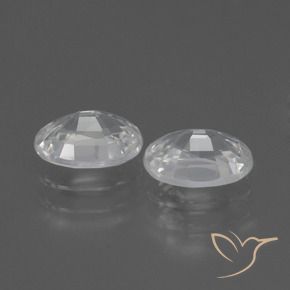 Pedras preciosas de Zircão Branco natural de 2.36 ct, oval, VVS