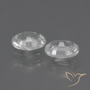 Pedras preciosas de Zircão Branco natural de 2.41 ct, oval, VVS