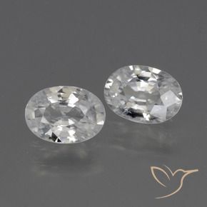 Pedras preciosas de Zircão Branco natural de 2.27 ct, oval, VVS
