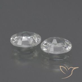 Pedras preciosas de Zircão Branco natural de 2.27 ct, oval, VVS