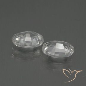 Pedras preciosas de Zircão Branco natural de 2.14 ct, oval, VVS