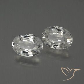 Pedras preciosas de Zircão Branco natural de 2.10 ct, oval, VVS