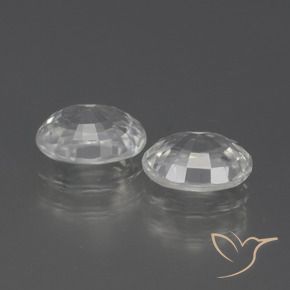 Pedras preciosas de Zircão Branco natural de 2.59 ct, oval, VVS-VS