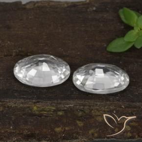 Pedras preciosas de Zircão Branco natural de 2.30 ct, oval, VVS-VS